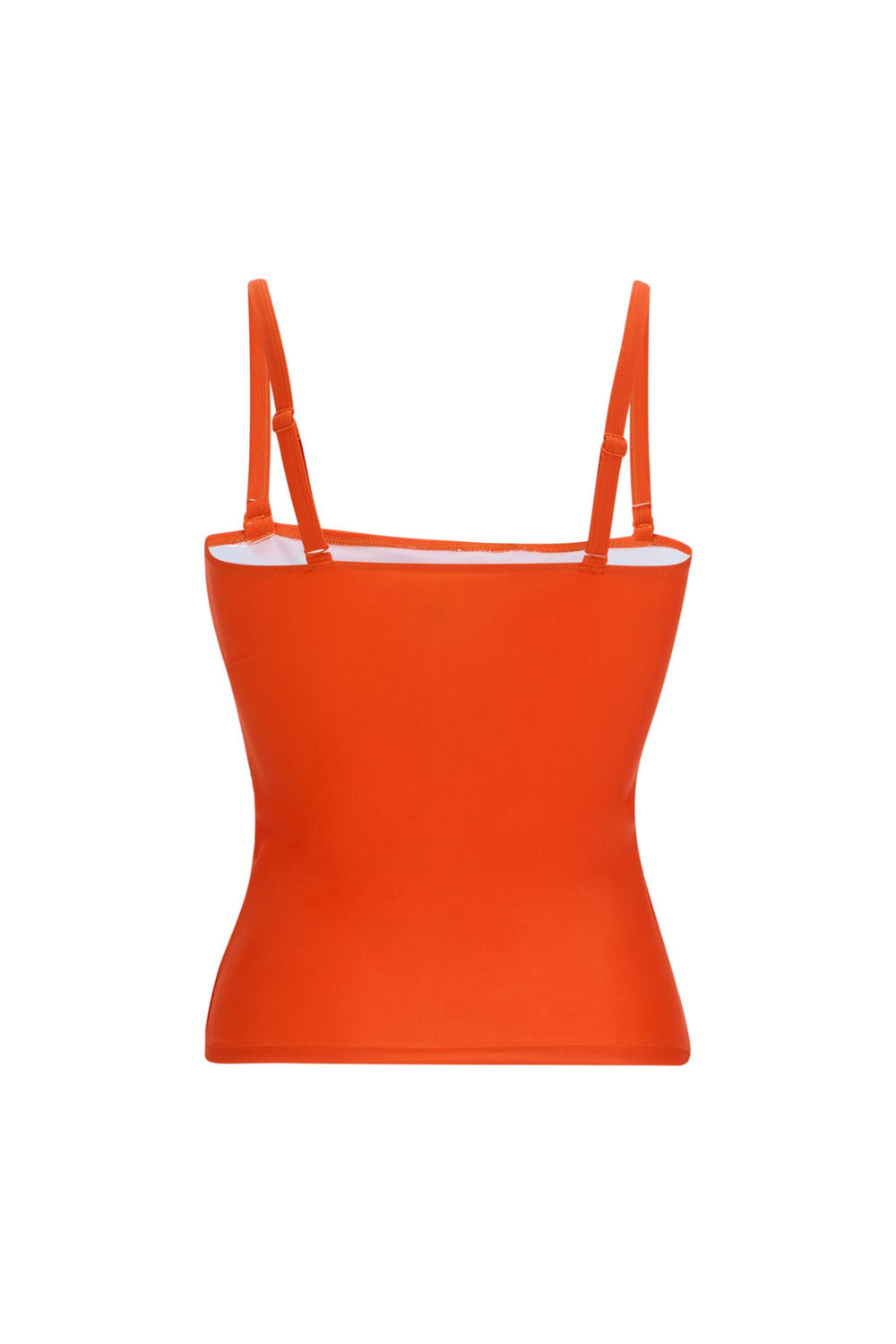 Orange Aceana III Plain Tankini Top, Image 3 of 6