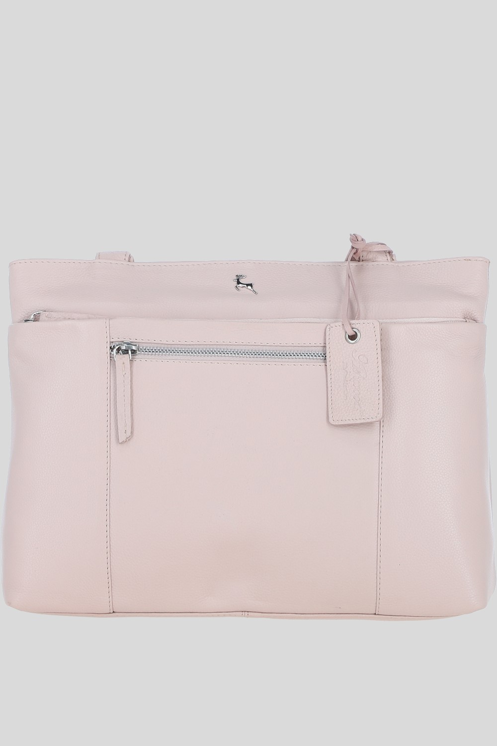 Light Pink 'Newport' Real Leather Multi-Pocket Shoulder Bag, Image 1 of 5