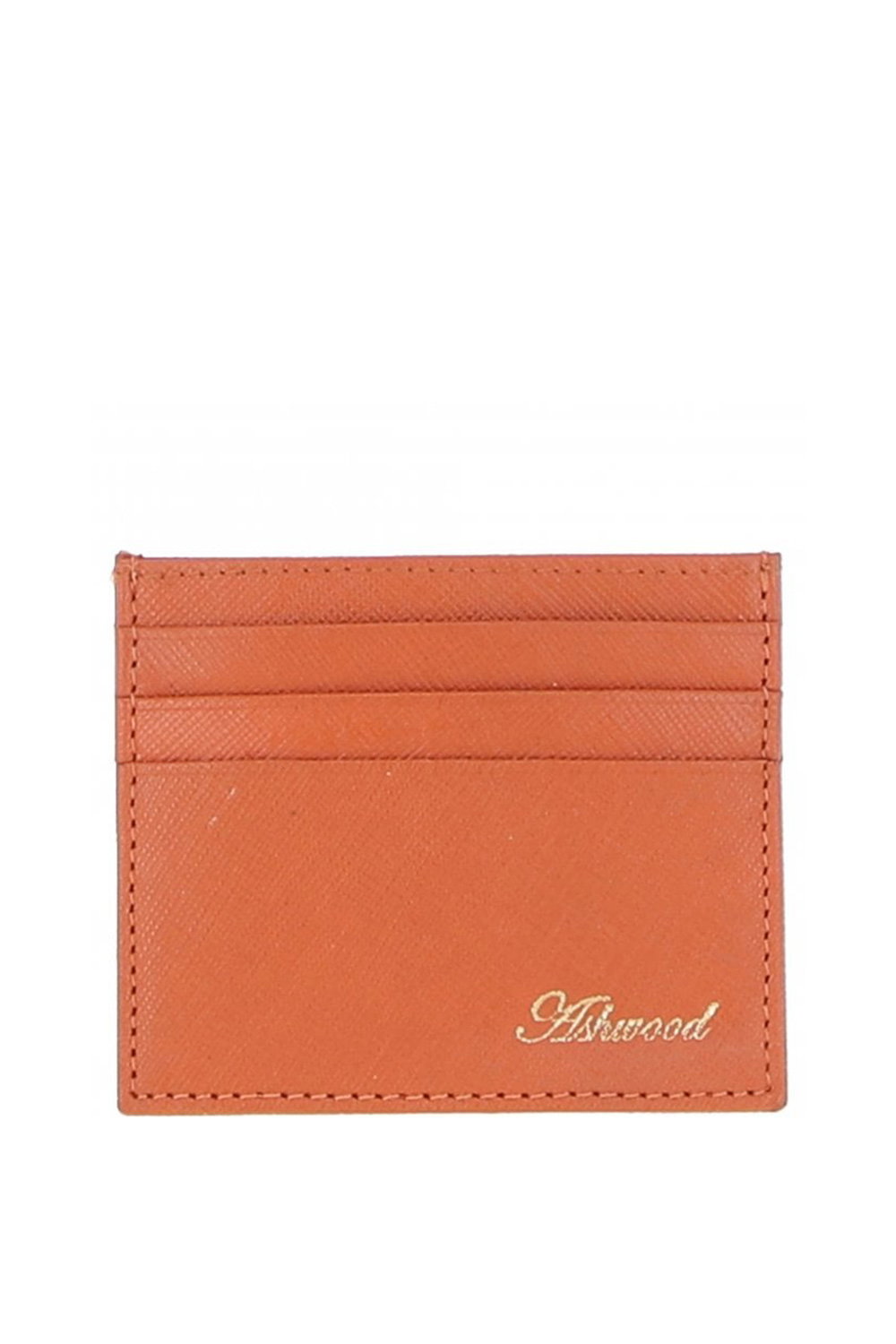 Orange Real Leather Card Holder & Key Ring Gift Set, Image 3 of 5