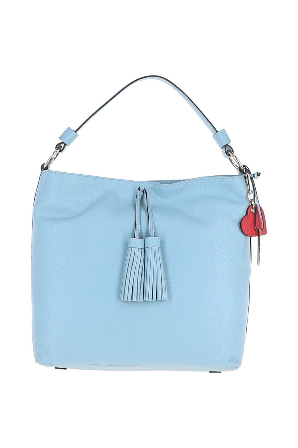 Light Blue Ashwood Leather Light Blue 'Musette' Real Leather Hobo Bag, Image 1 of 5