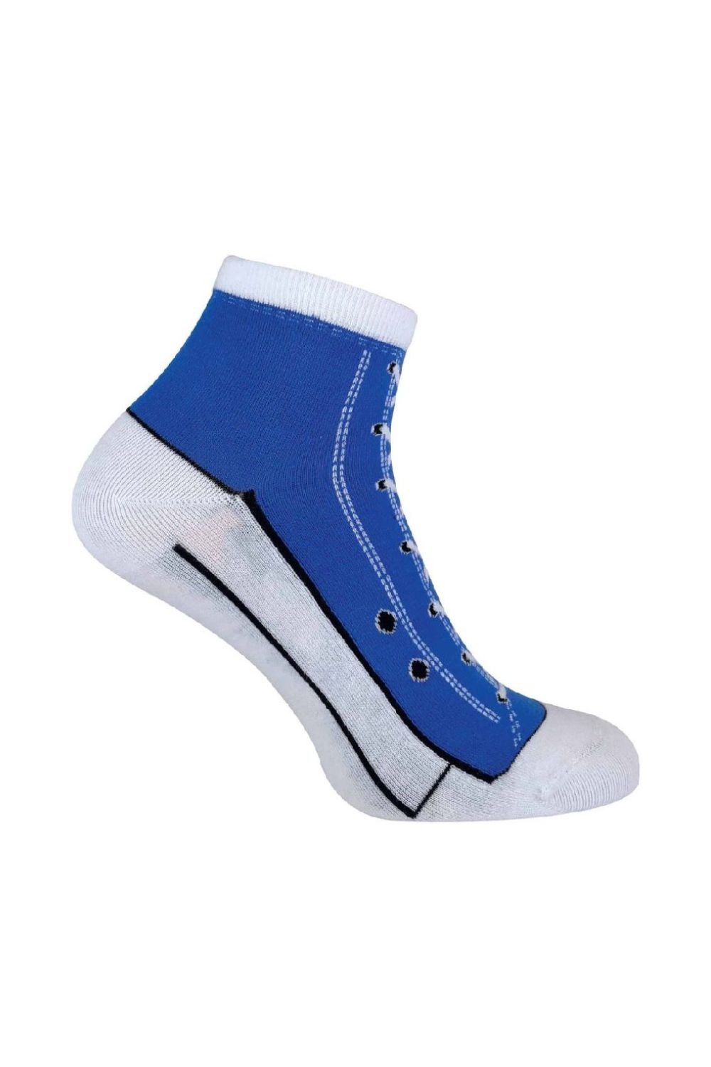 Blue 2 Pack Cotton Socks That Look Like Shoes, Image 1 of 4