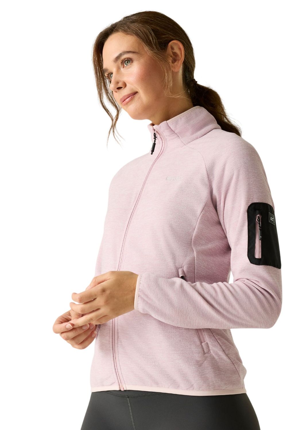 Lilac Rivendell Full Zip Fleece Jacket, Image 4 of 4