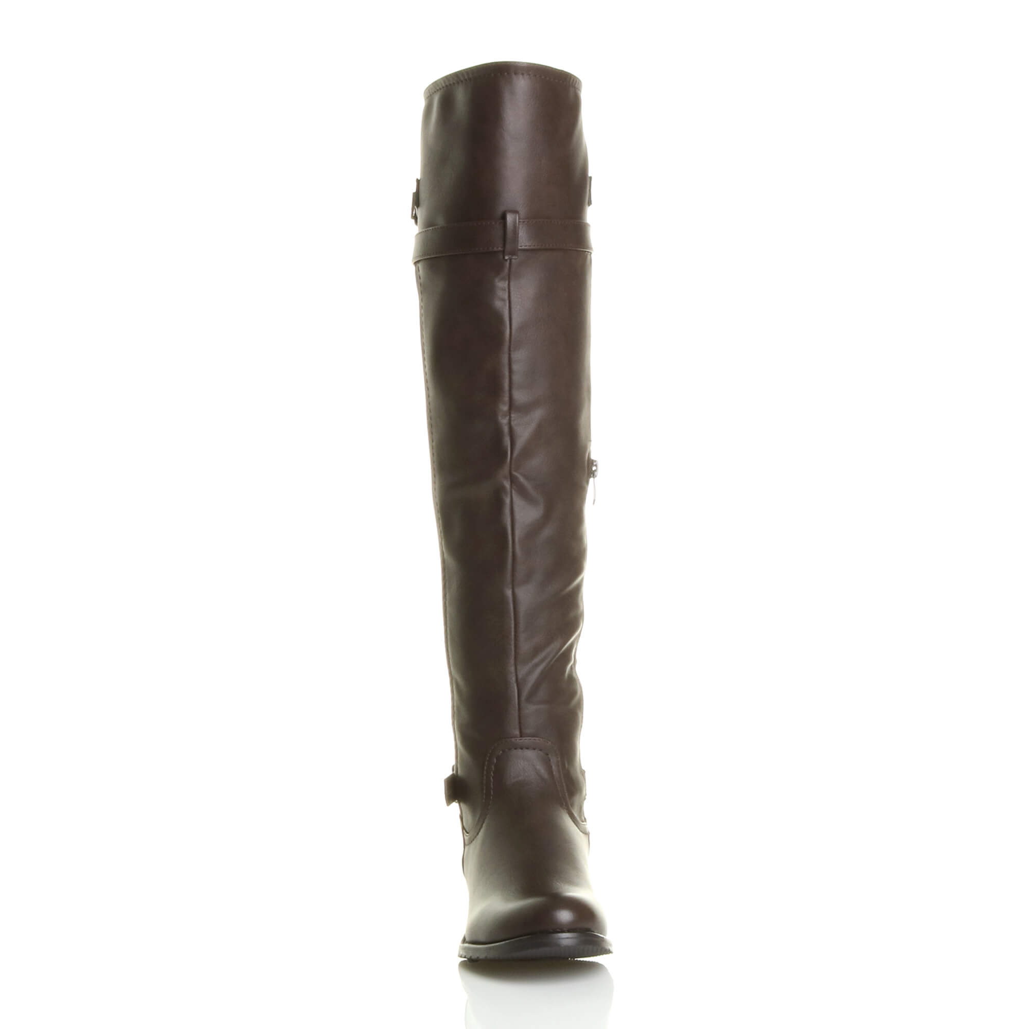Brown AJVANI Brown Riding Over The Knee Boots, Image 6 of 8