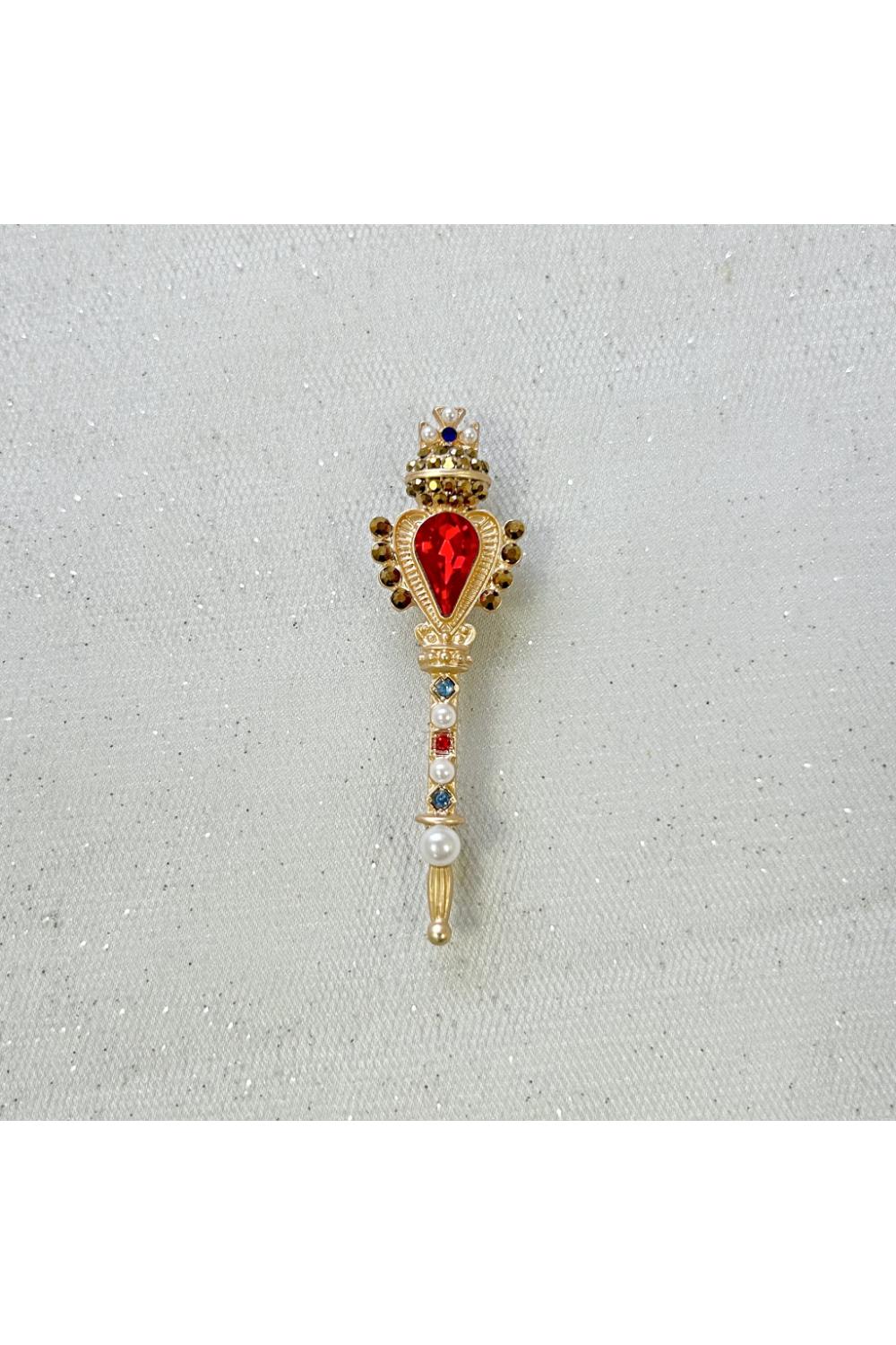 Gold Crown Brooch, Image 2 of 4