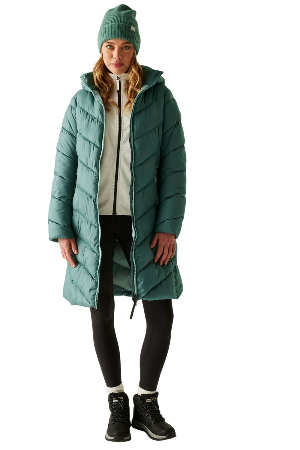 Pale Green Anita Padded Jacket, Image 6 of 6
