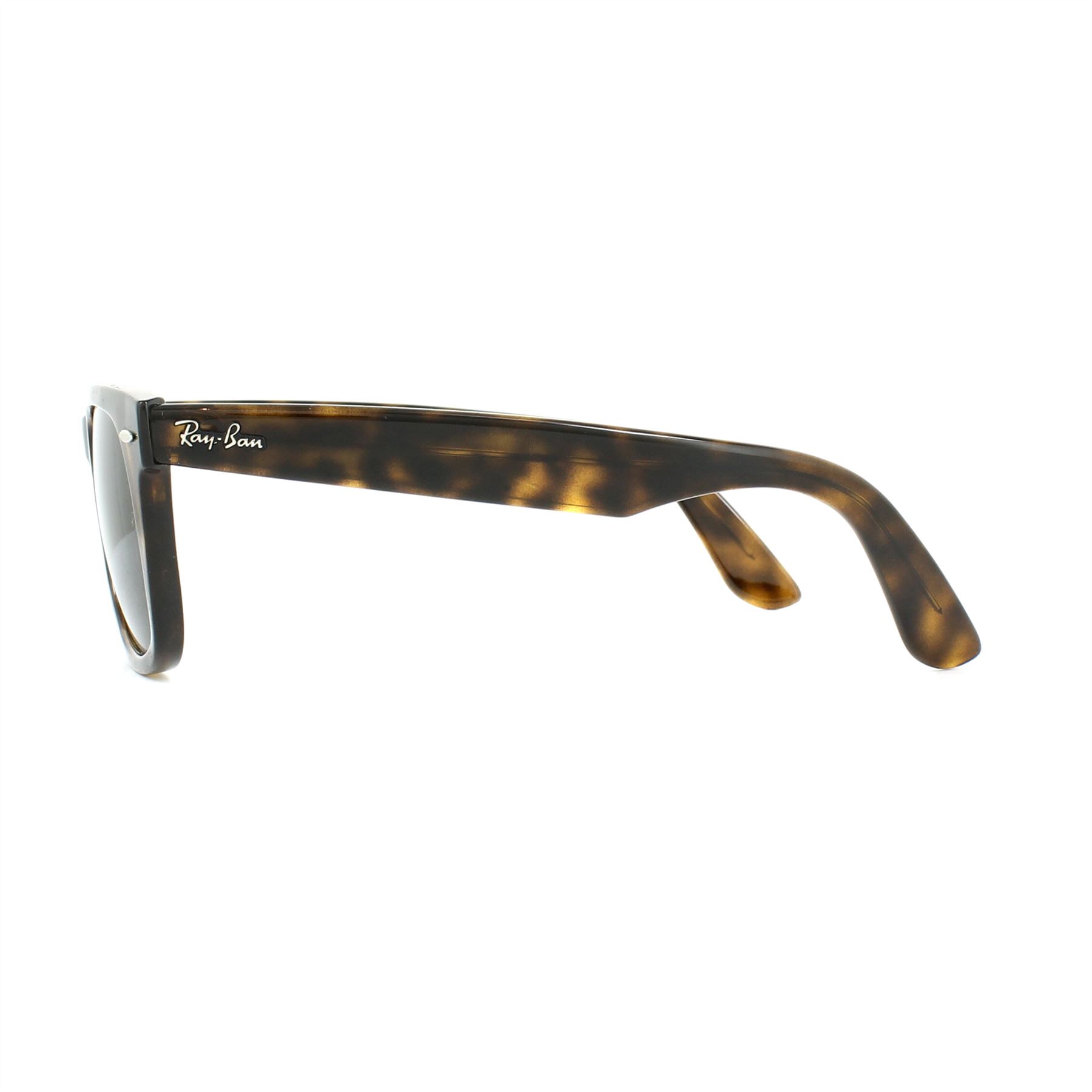 Rectangle Tortoise Green G-15 Wayfarer Ease RB4340 Sunglasses, Image 3 of 4