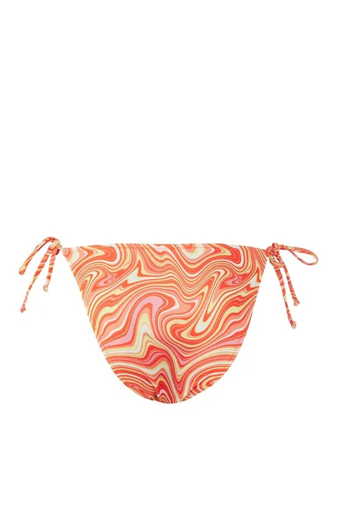 Multi Abstract Print Tie Side Bikini Bottom, Image 3 of 4