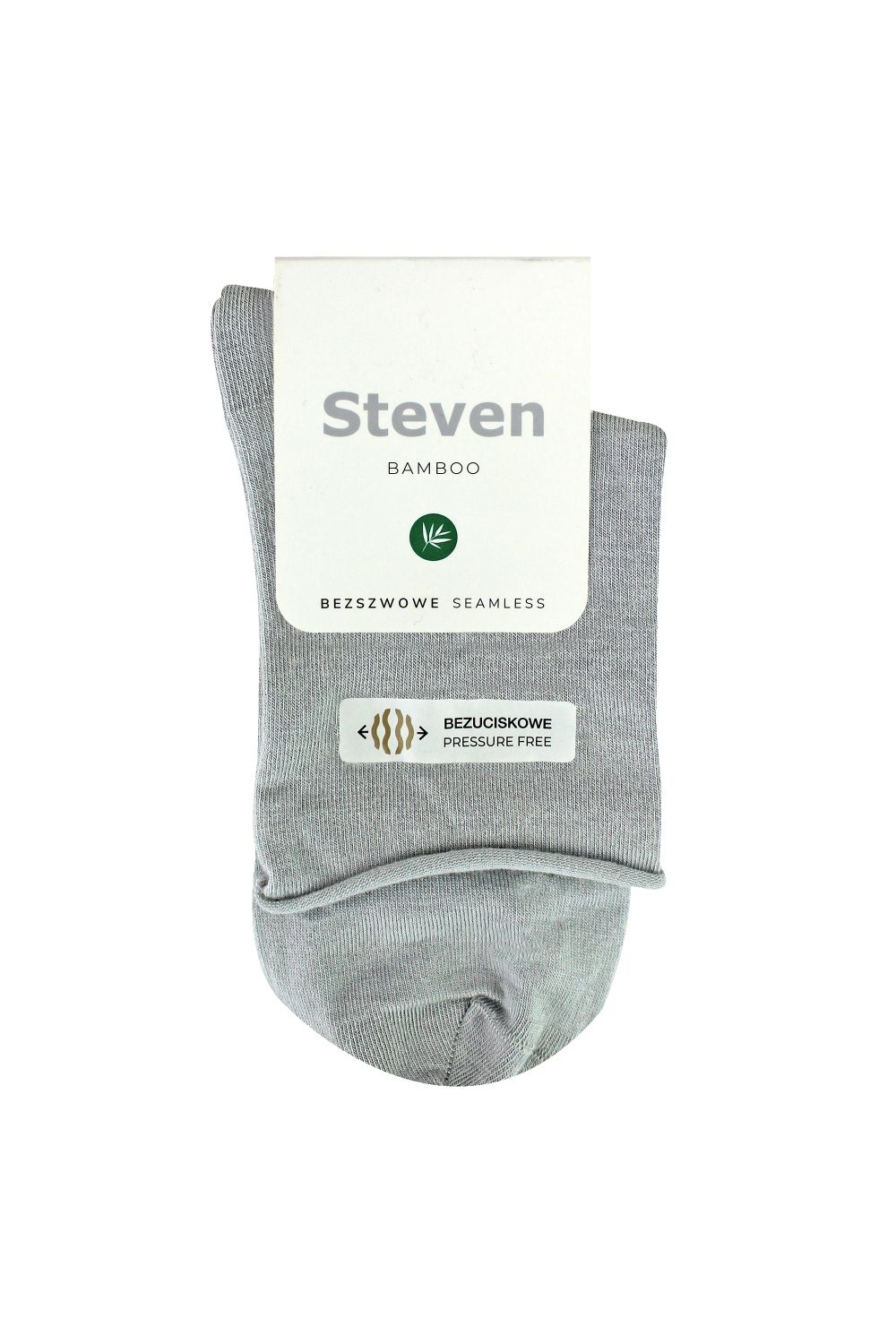 Grey Bamboo Sensory Soft Seamless Socks, Image 2 of 4
