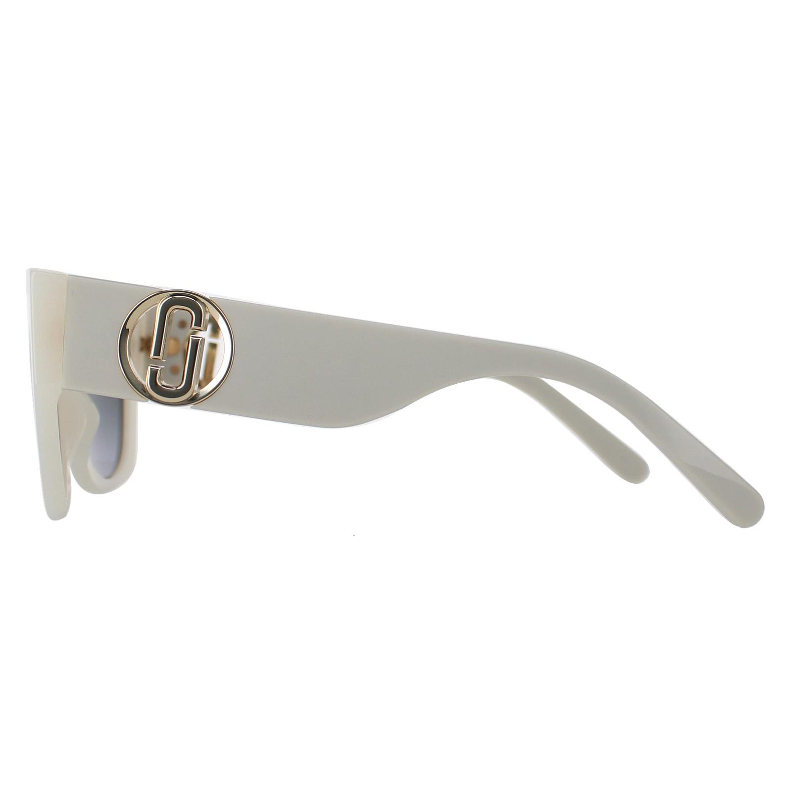 White Marc Jacobs White Rectangle Ivory Dark Grey Gradient MARC 687/S, Image 3 of 4