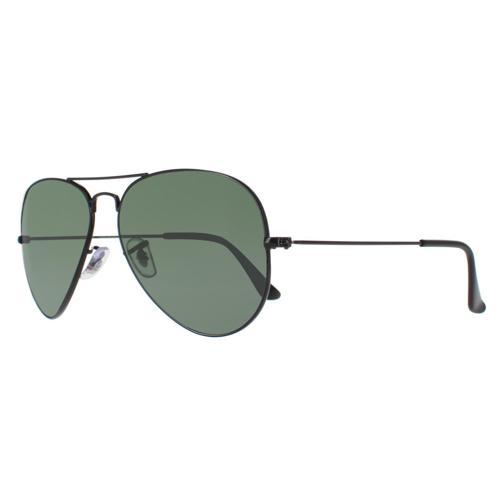 Black Aviator Black Green Aviator 3025 Sunglasses, Image 2 of 6