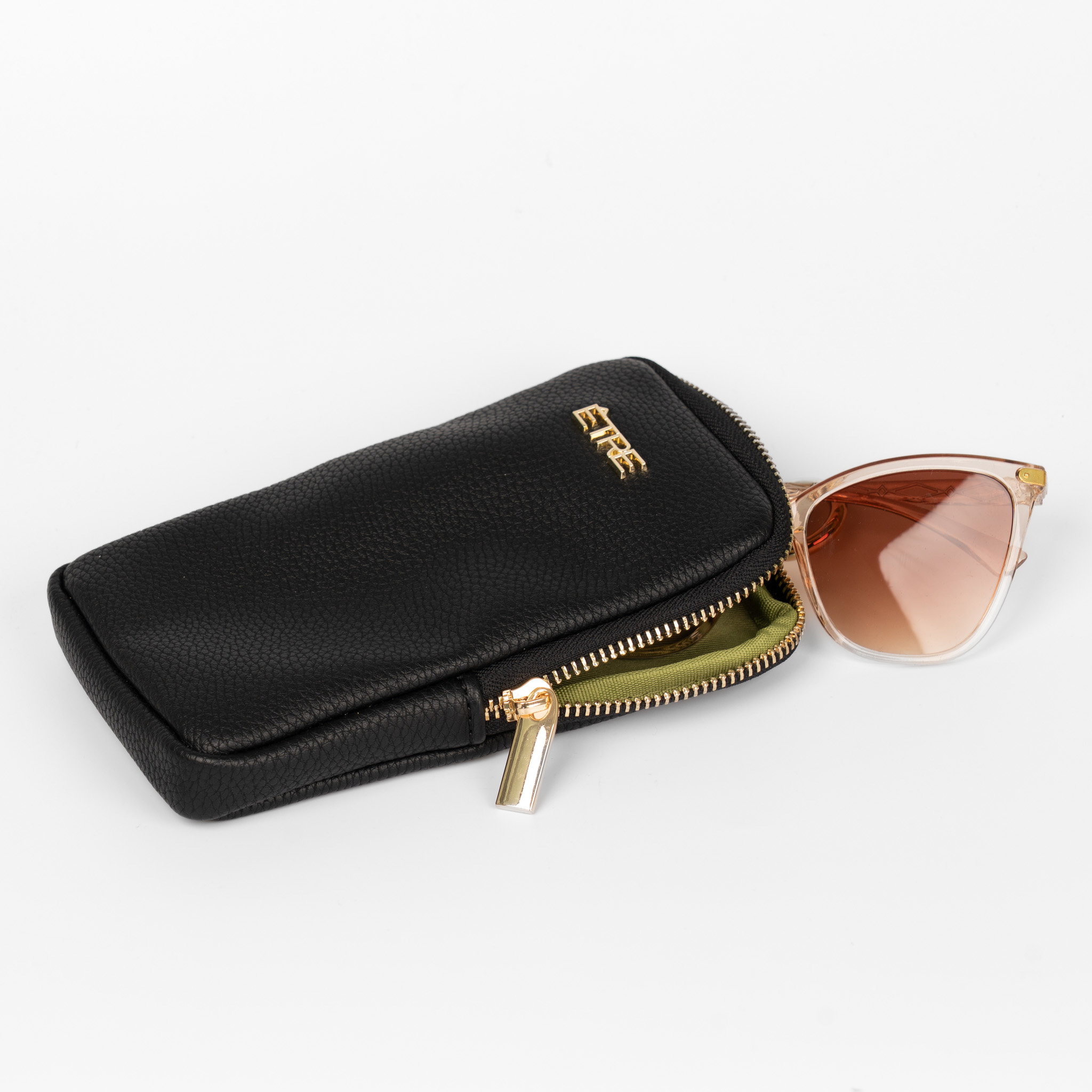 Black Etre Black Faux Leather Glasses Case, Image 2 of 3
