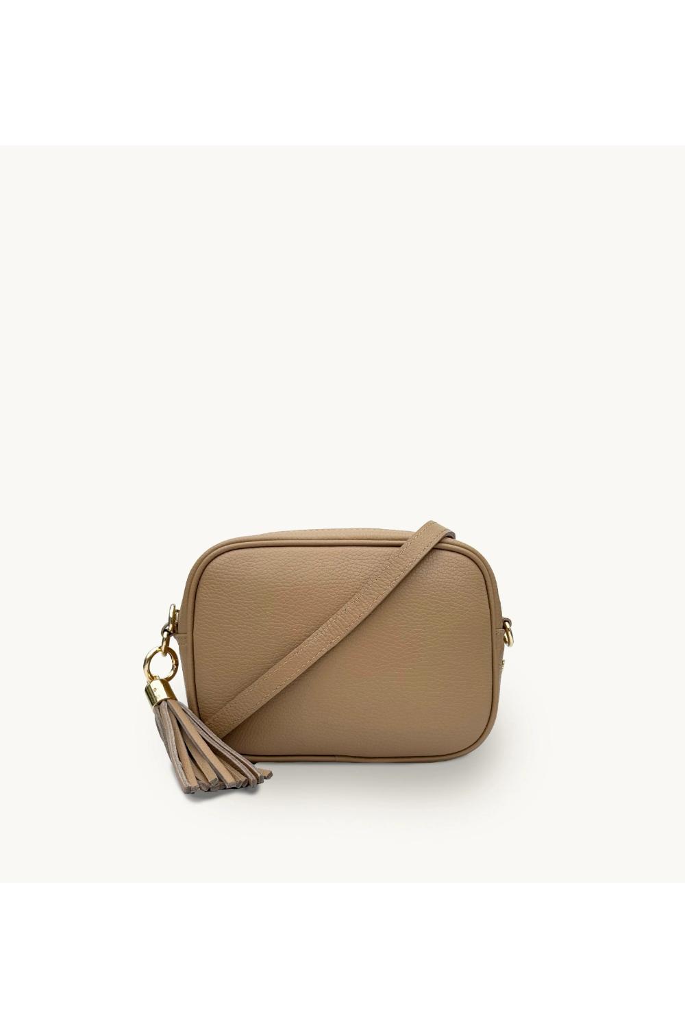 Sand The Tassel Sand Leather Crossbody Bag, Image 1 of 2