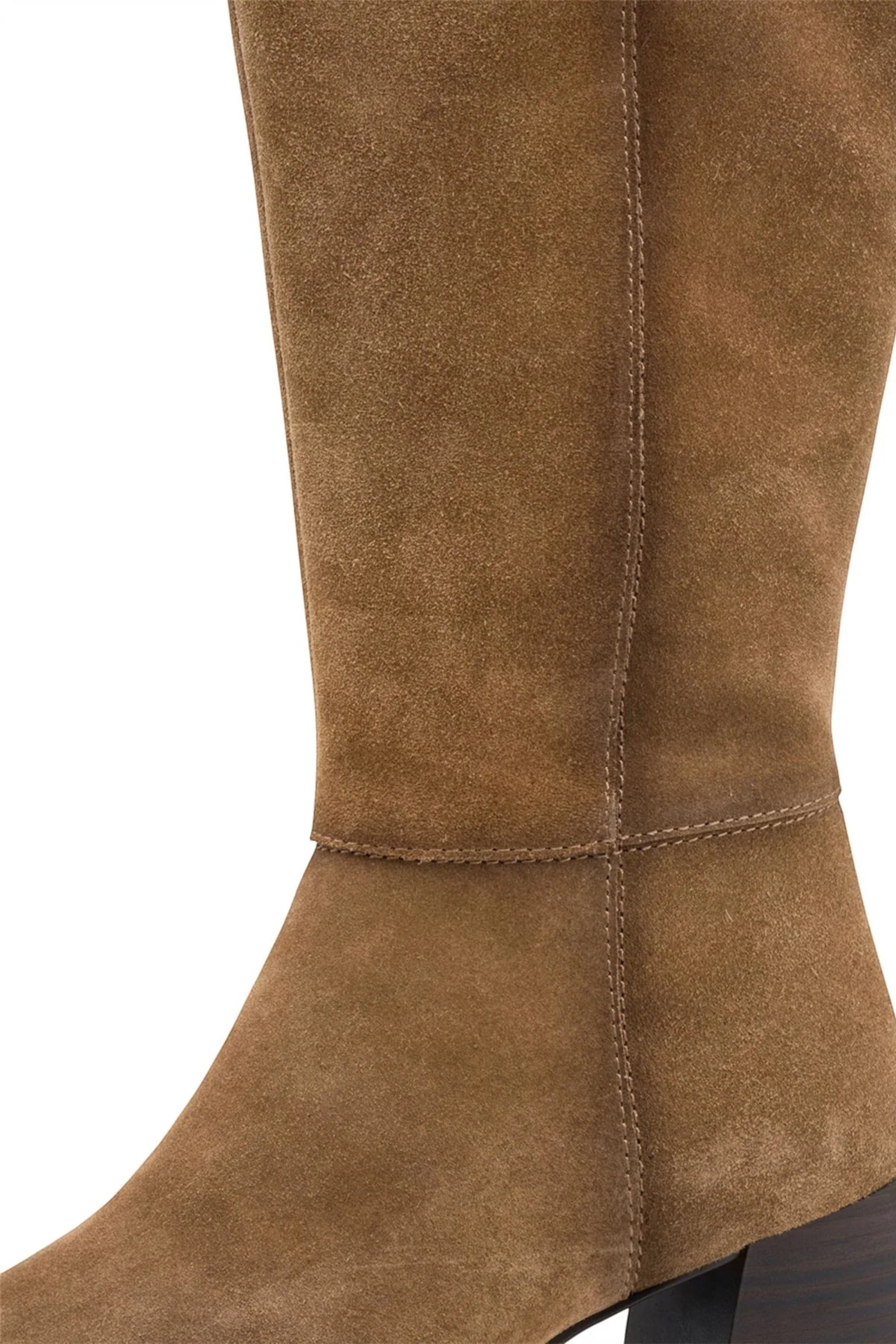 Brown Tamaris Brown Tamaris Womens Camel Heel Riding Boots, Image 7 of 7