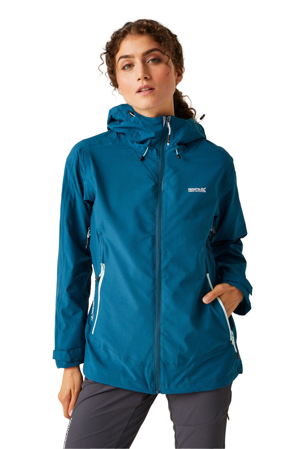 Blue Regatta Blue Okara Waterproof Jacket, Image 4 of 6