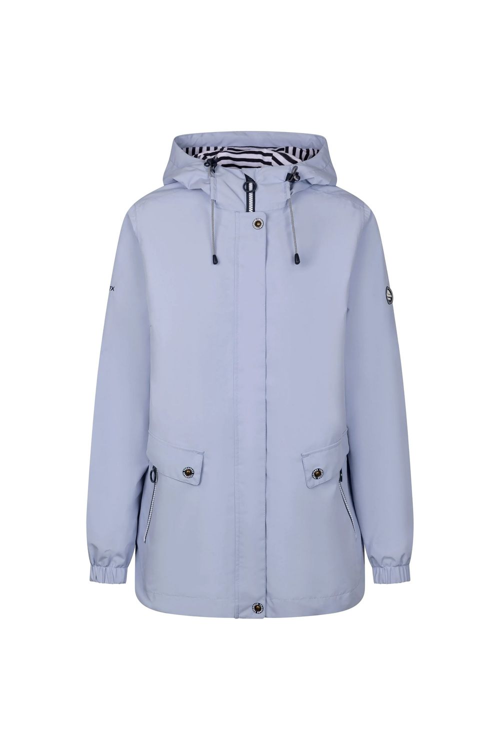 Light Blue Flourish Waterproof Jacket, Image 2 of 4