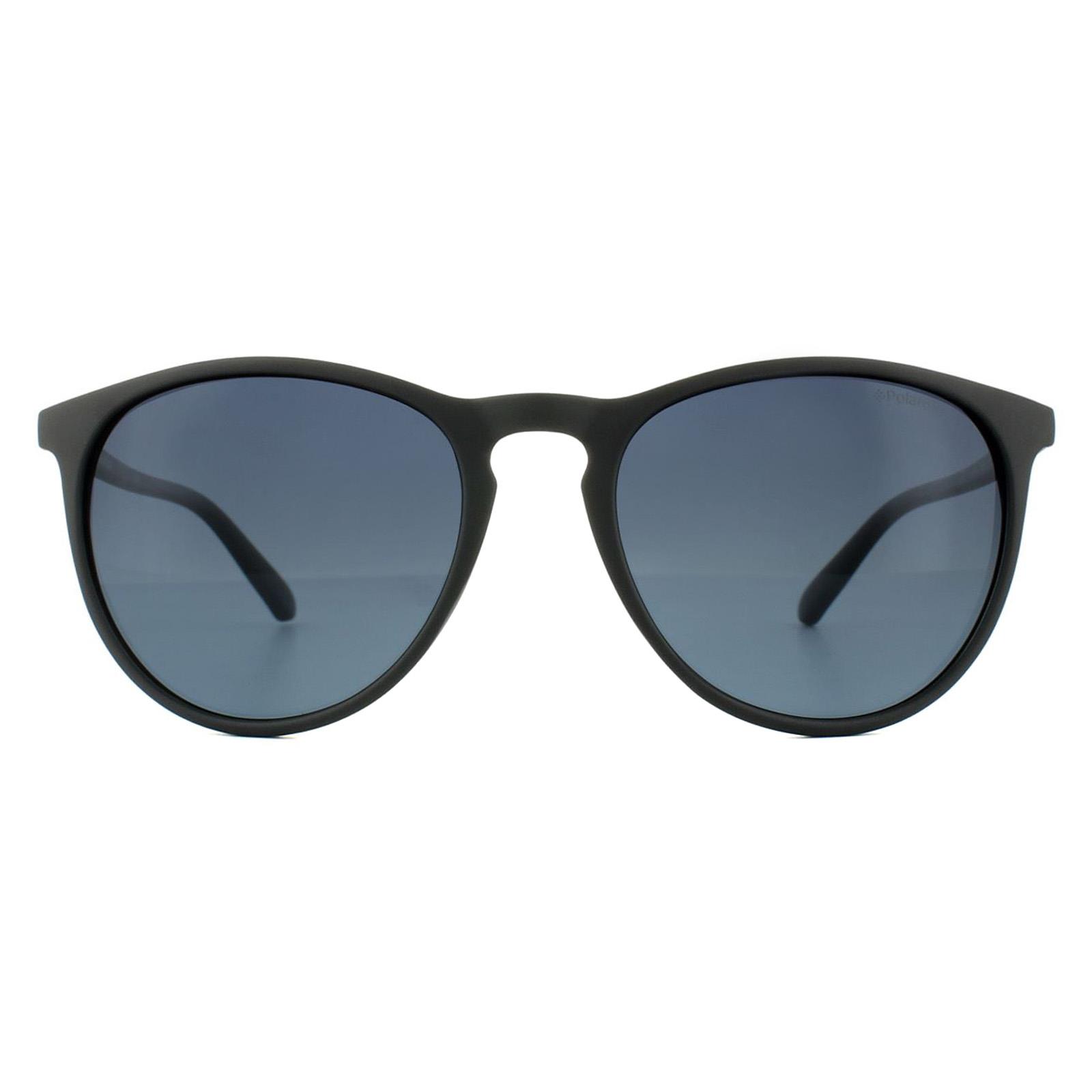 Black Cat Eye Matt Black Grey Gradient Polarized Sunglasses, Image 1 of 4