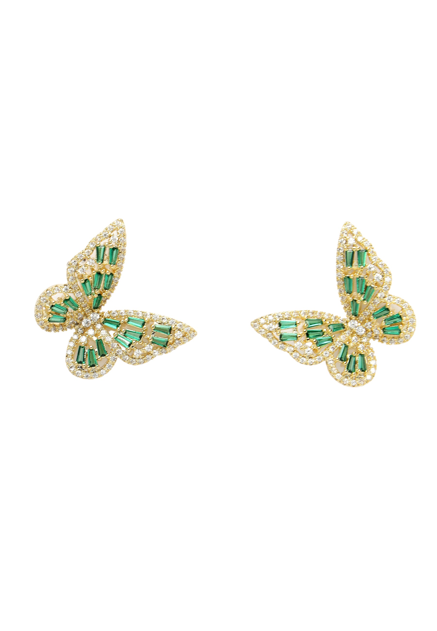 Pink Diva Collection Butterfly Stud Earrings
