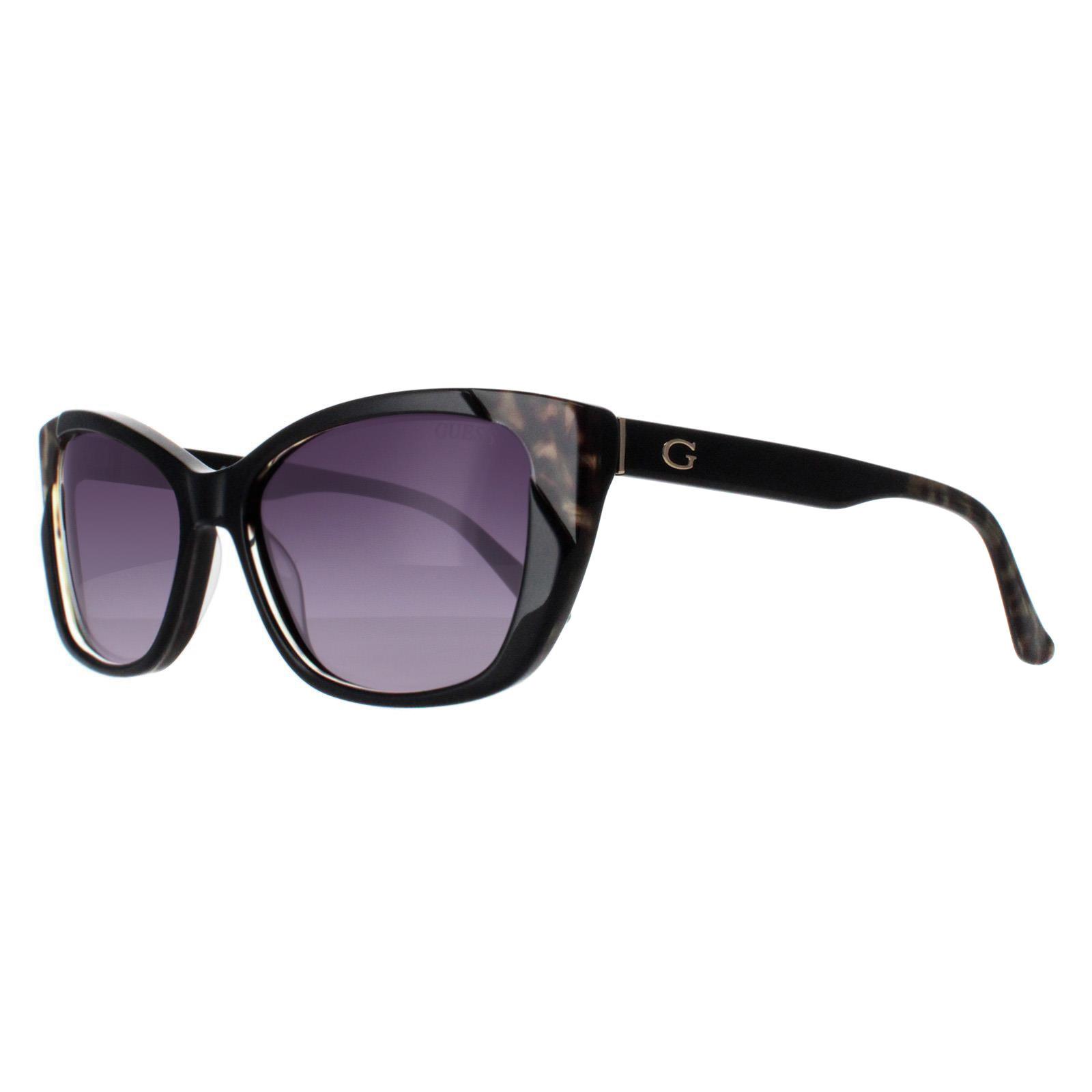 Black Guess Black Cat Eye Black Dark Blue Gradient GU7511, Image 2 of 4