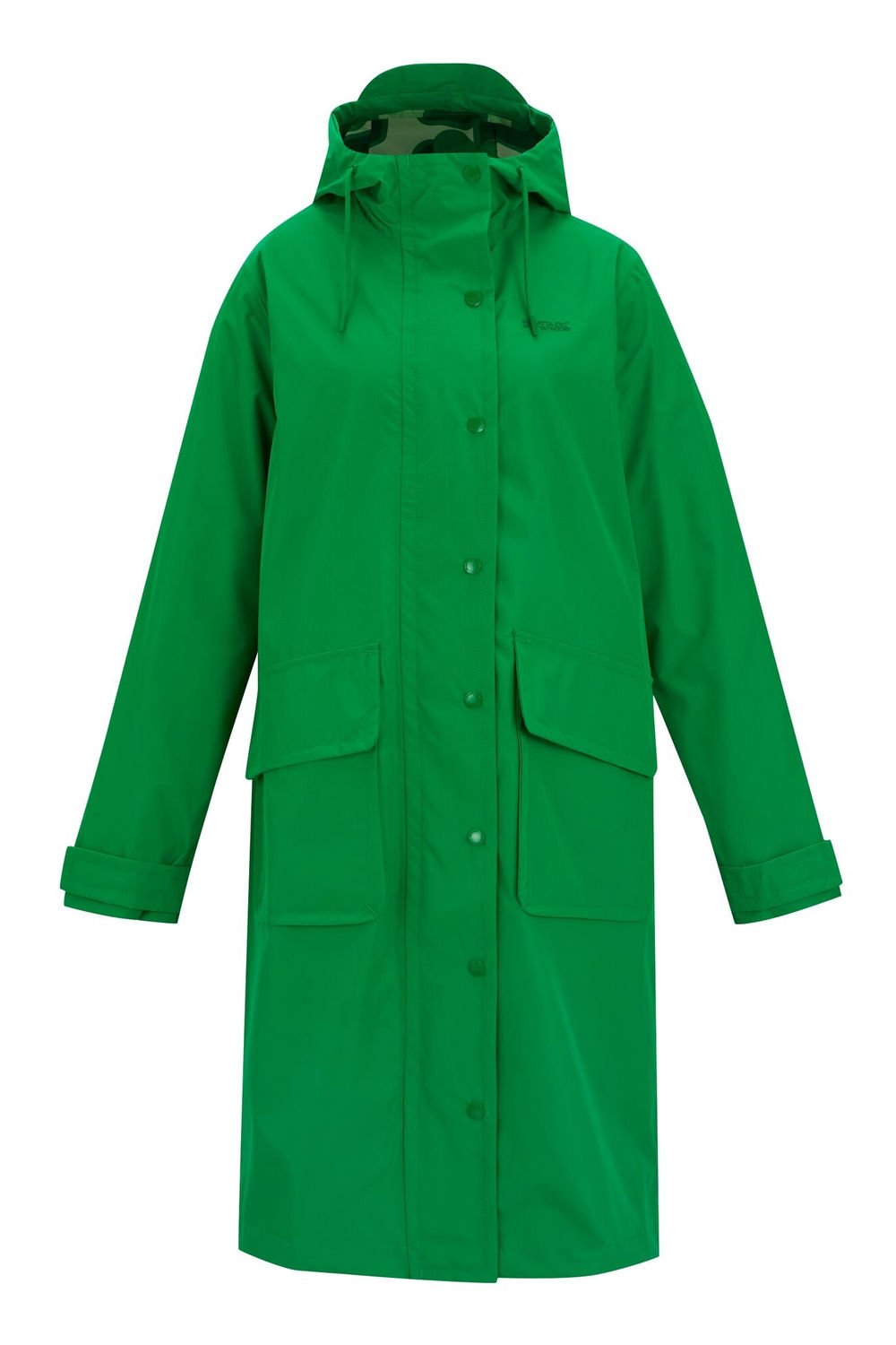 Green Orla Kiely Square Flower Long Jacket, Image 1 of 5