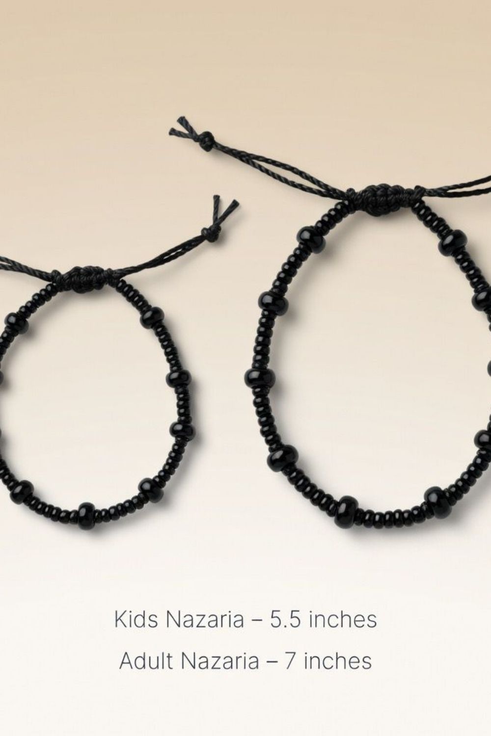Black Mangalsutra Nazaria Everyday Black Beads Elegant Asian Indian Daily Bracelet