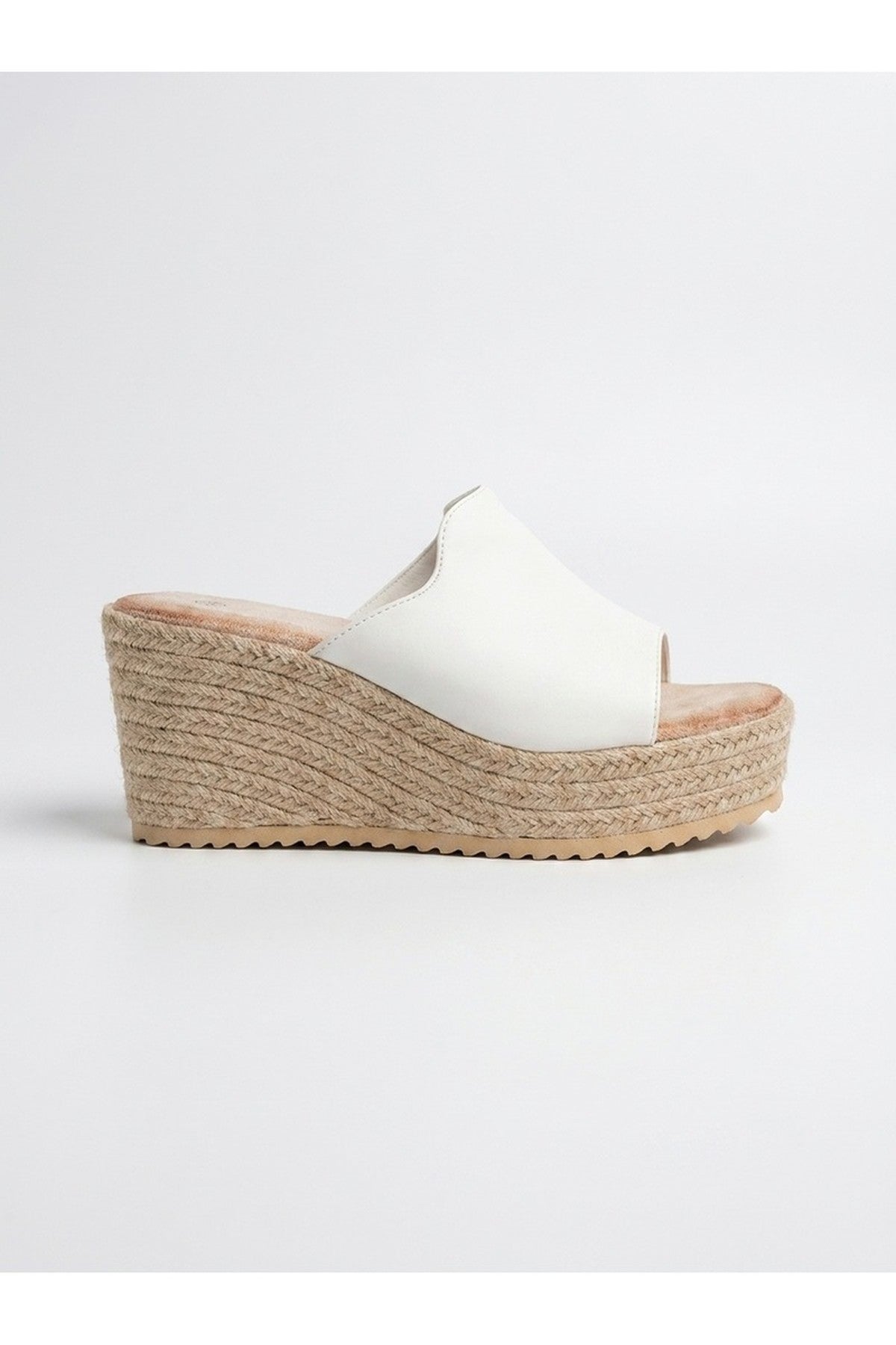 White iKrush White Rosa Womens Espadrille Wedge Sandals, Image 4 of 4