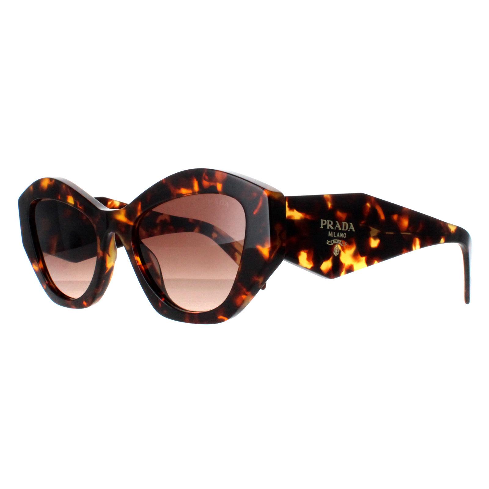 Brown Prada Brown Rectangle Honey Havana Brown Gradient PR07YS, Image 2 of 6