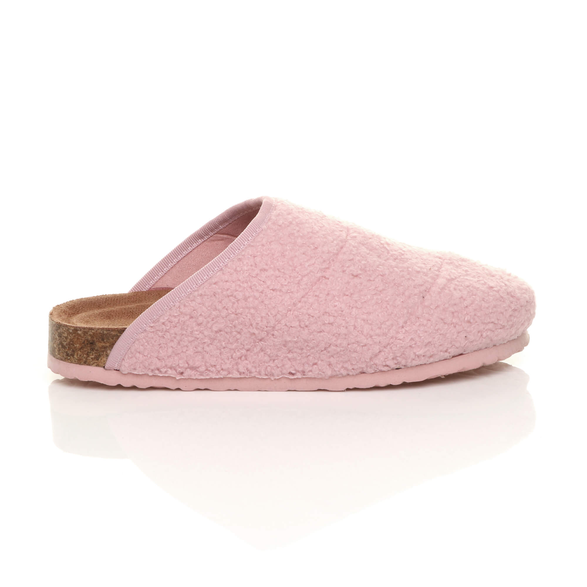 Pink AJVANI Pink Footbed Mules Slippers, Image 2 of 6