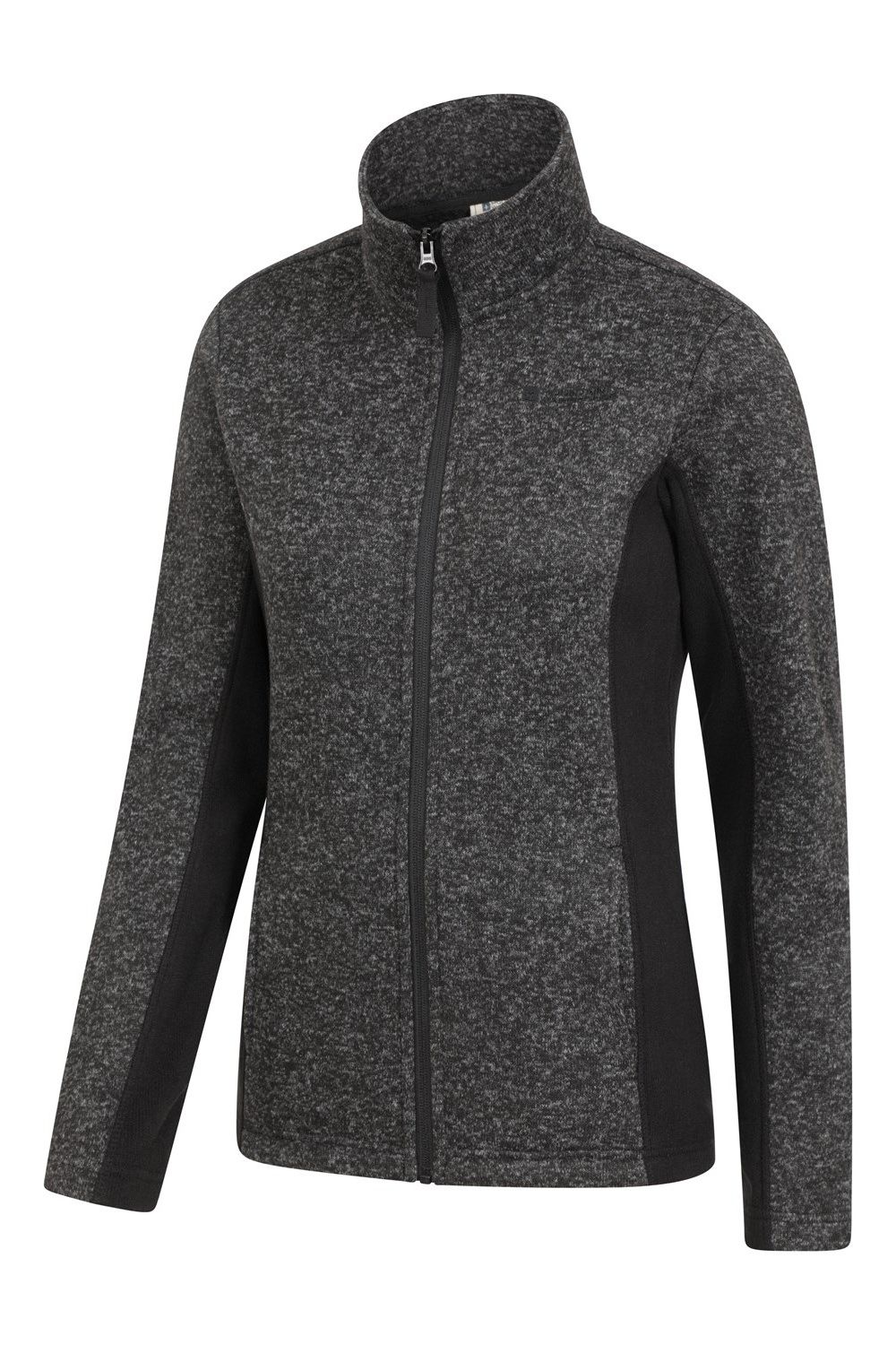 Black Idris Panelled Fleece Jacket, Image 4 of 5