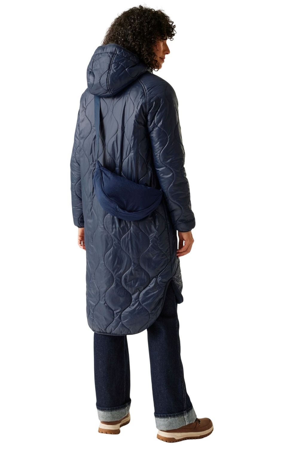 Navy Triea Quilted Jacket, Image 5 of 5