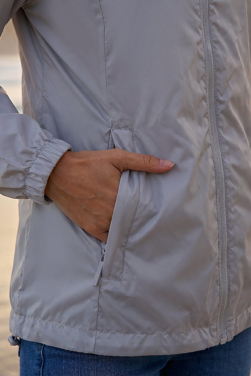Silver Shower Resistant Jacket, Image 5 of 4