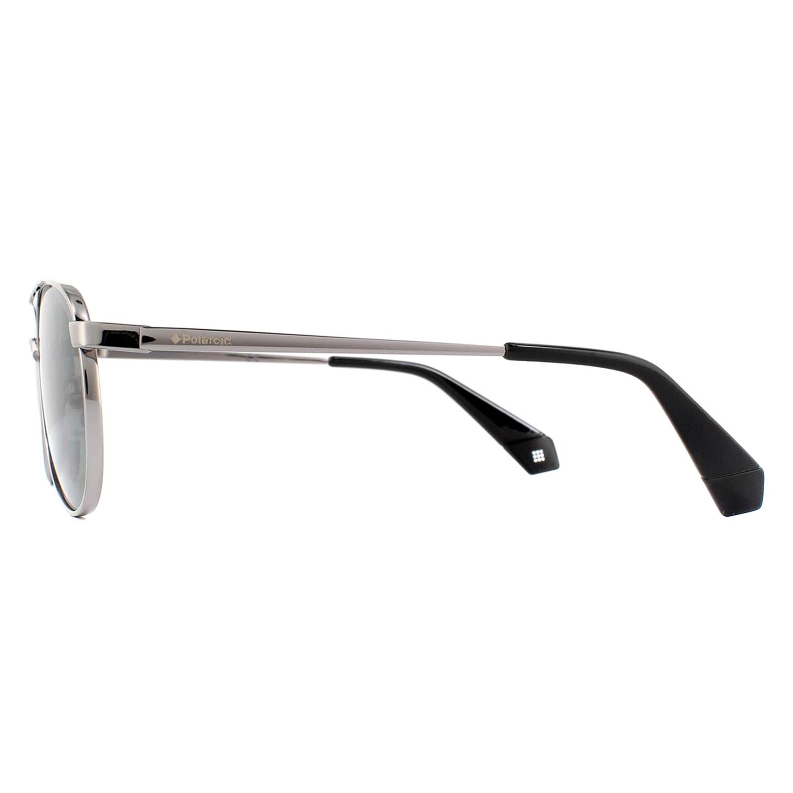 Aviator Ruthenium Grey Polarized Sunglasses, Image 3 of 4
