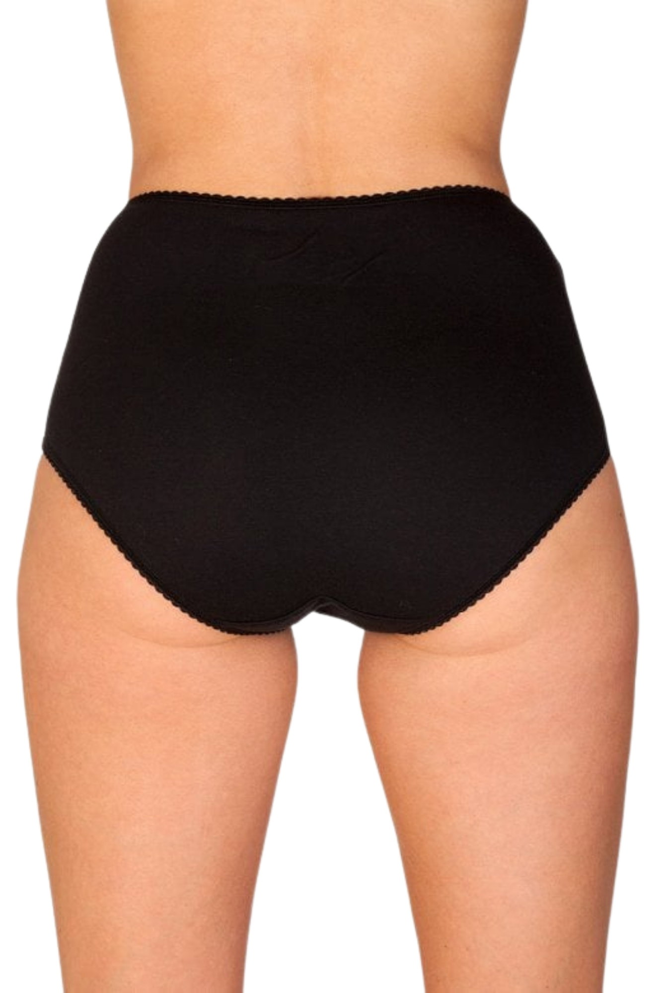 Black 3 Pack Floral Lace Maxi Briefs, Image 3 of 4