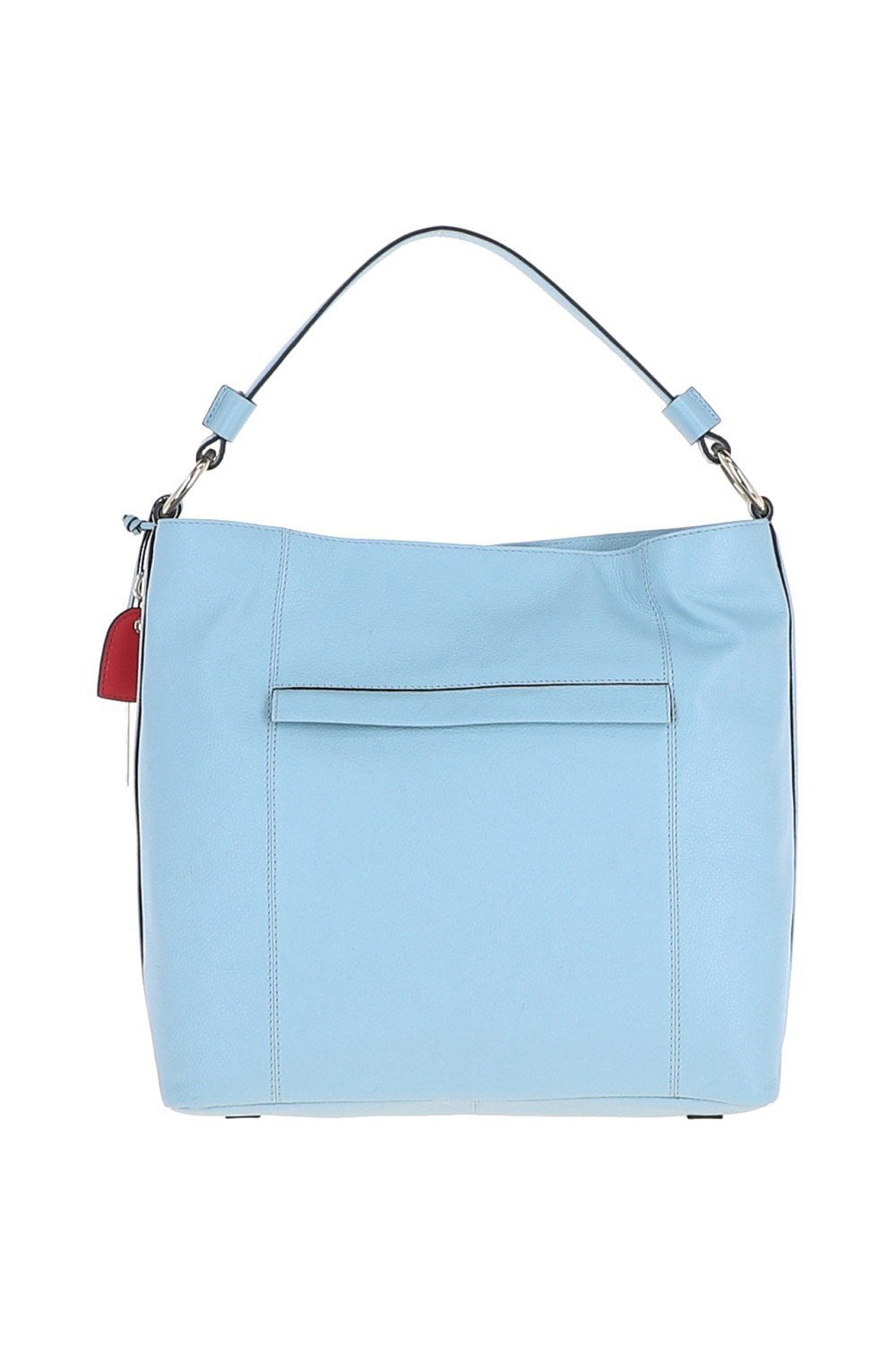 Light Blue Ashwood Leather Light Blue 'Musette' Real Leather Hobo Bag, Image 3 of 5