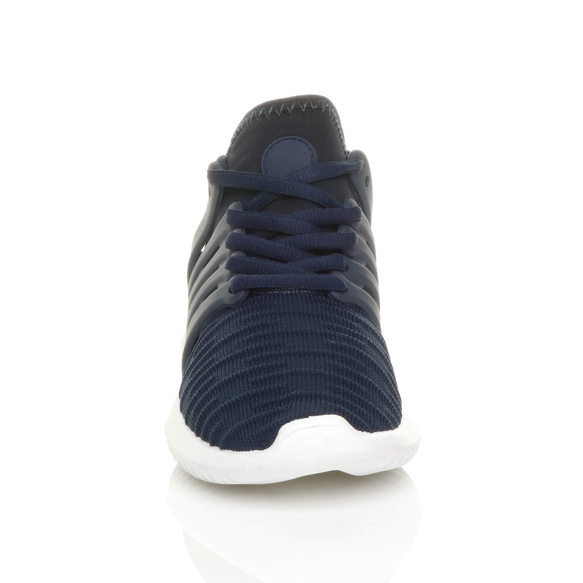 Navy Blue AJVANI Navy Blue Lace Up Trainers, Image 5 of 5