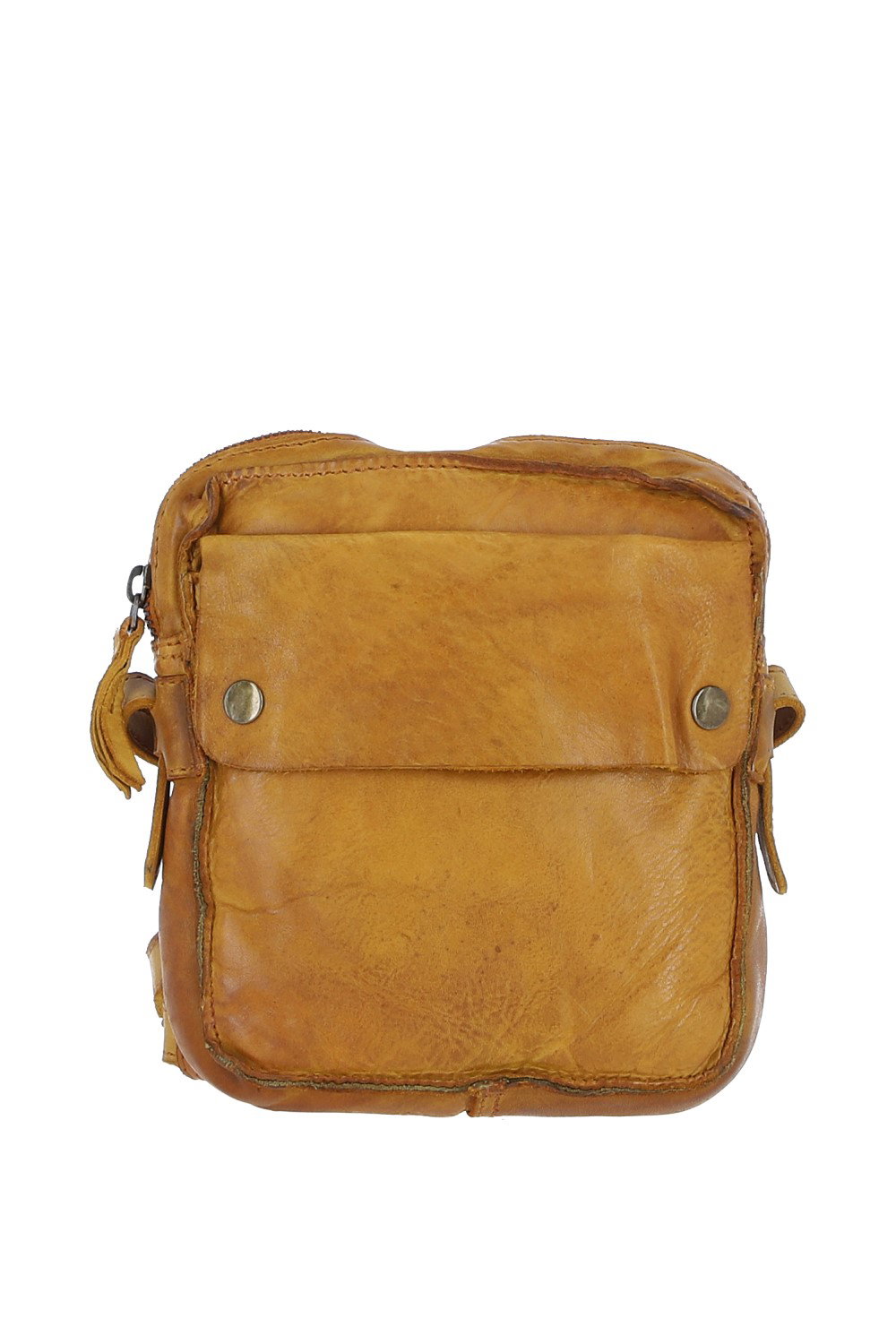 Yellow Ashwood Leather Yellow Real Leather Cross Body Bag, Image 1 of 6