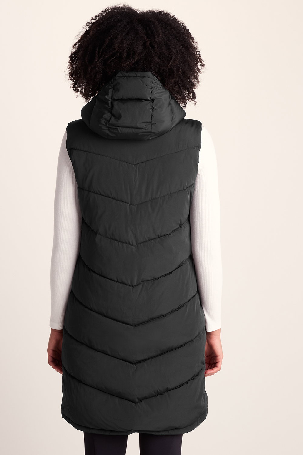 Black Ranskill Long Insulated Gilet, Image 2 of 6