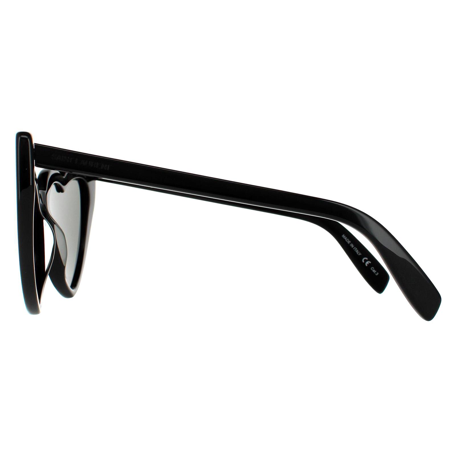 Black Saint Laurent Black Cat Eye Black Grey Sunglasses, Image 3 of 6