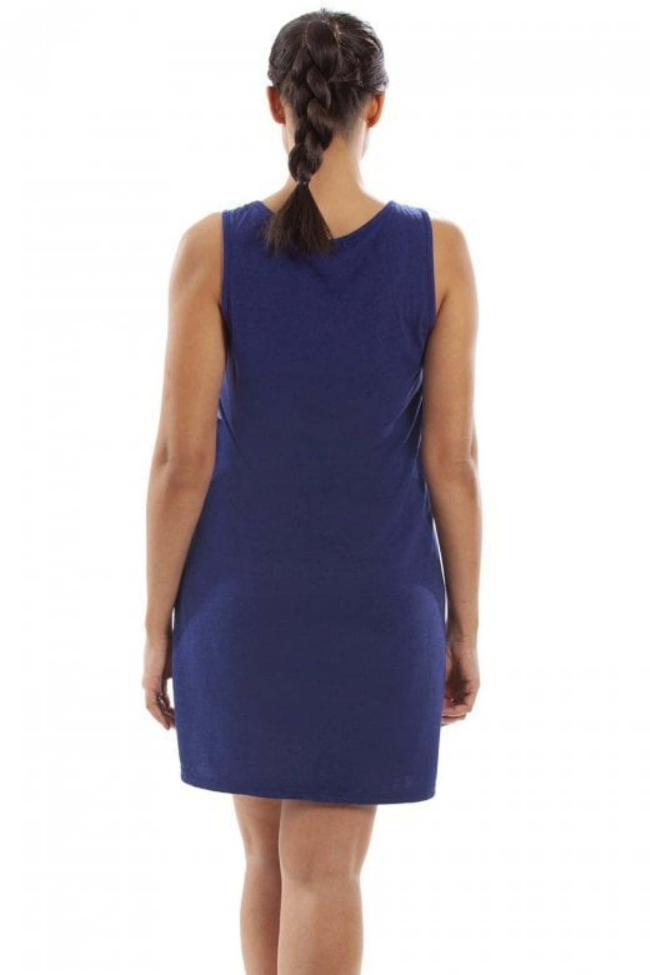 Navy Lightweight Striped Sleeveless Nightie, Image 3 of 5