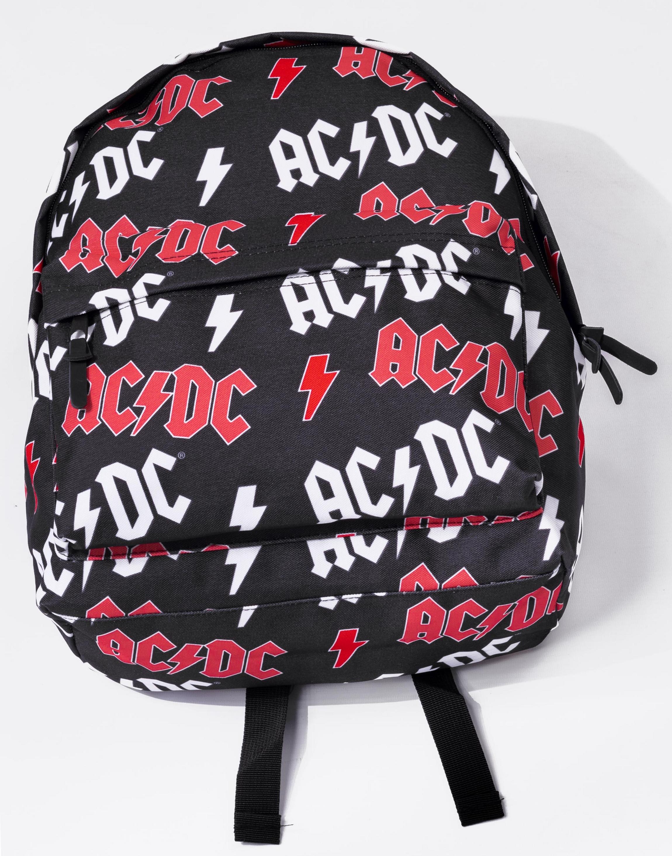 Black AC/DC Black AC/DC Lightening Backpack, Image 3 of 6