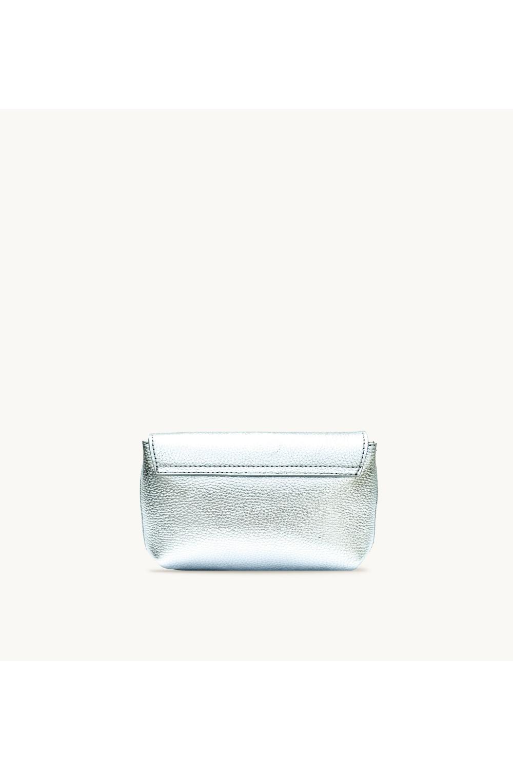 Silver The Maisie Mini Silver Leather Bag, Image 5 of 8