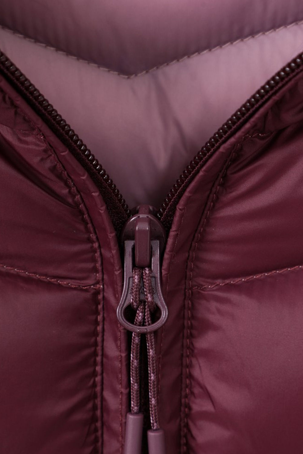 Burgundy Florence Long Padded Jacket, Image 5 of 5