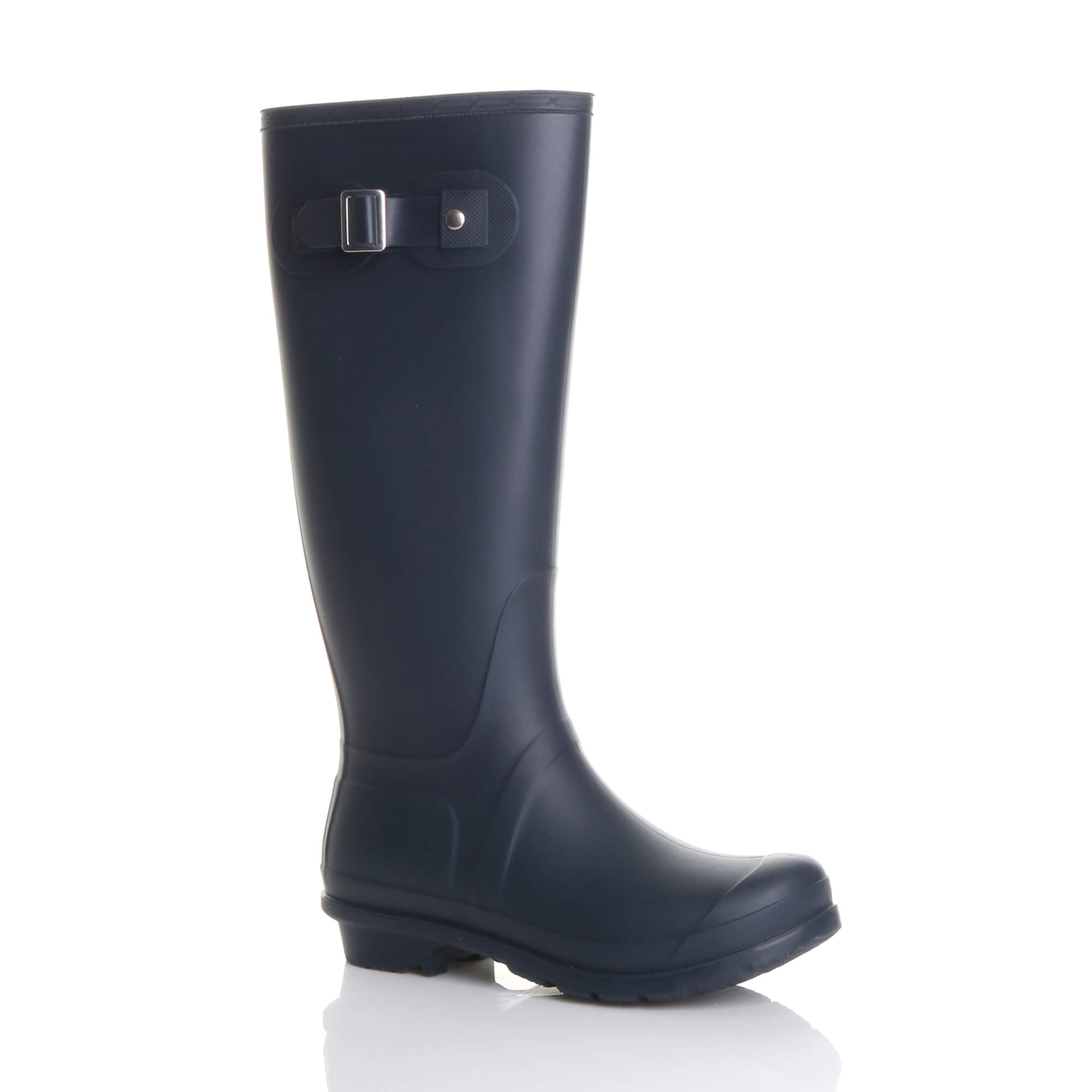 Navy Blue AJVANI Navy Blue Waterproof Wellington Boots Wellies, Image 1 of 6