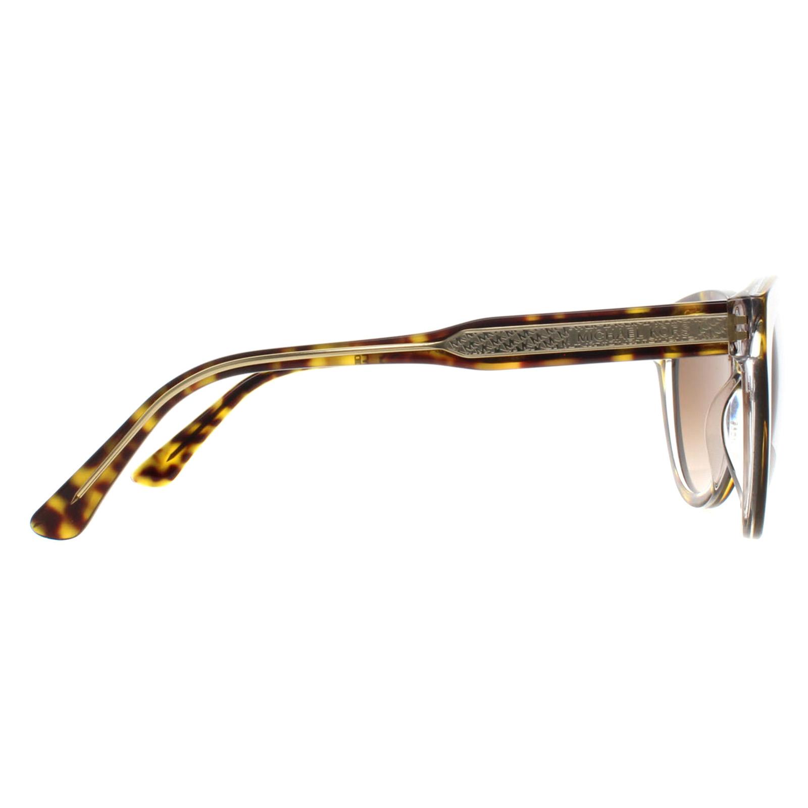 Brown Michael Kors Brown Cat Eye Dark Tortoise on Clear Brown Gradient MK2158, Image 4 of 4