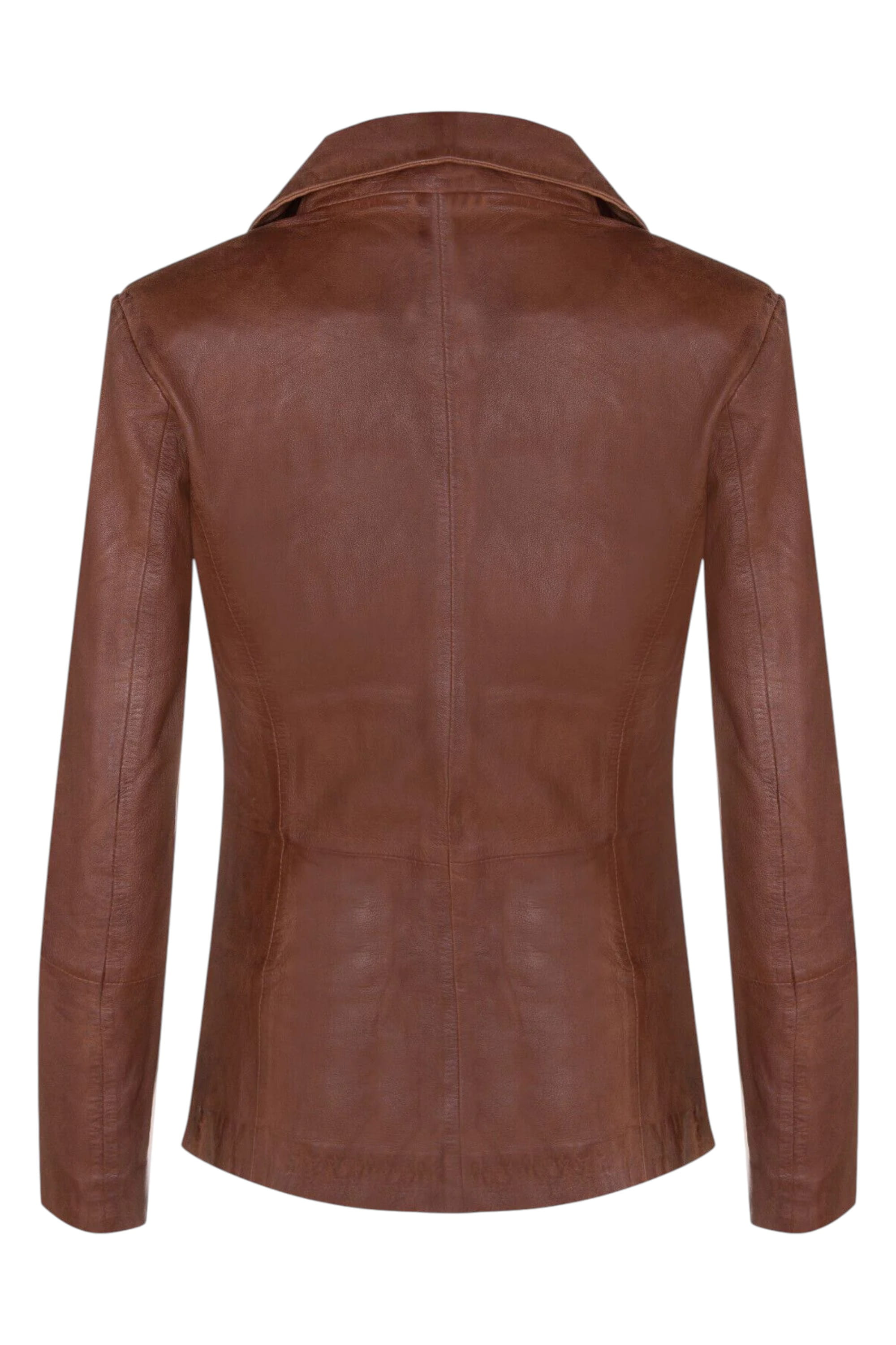 Tan Soft Leather Blazer Jacket-Apeldoorn, Image 4 of 5