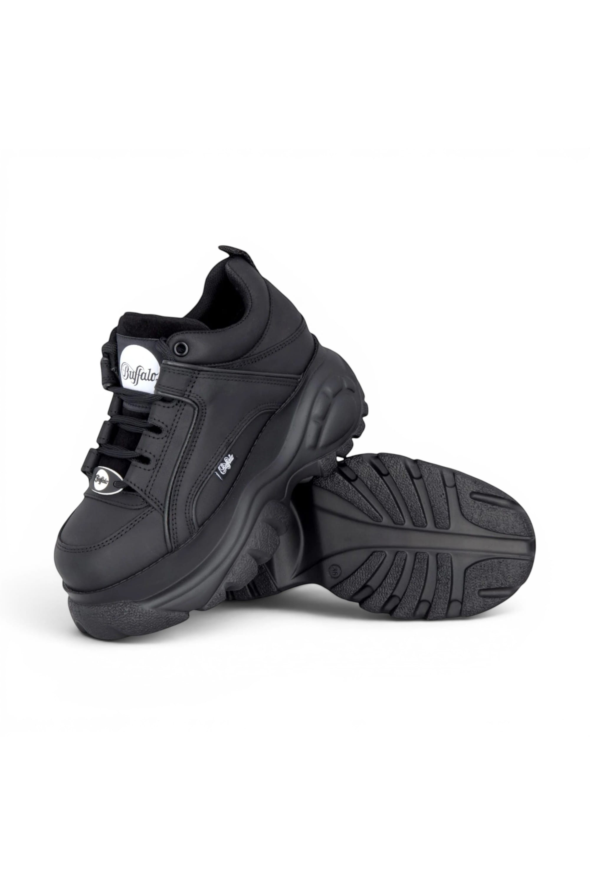 Black Womens Platform Trainers -1339-14-2.0, Image 4 of 6