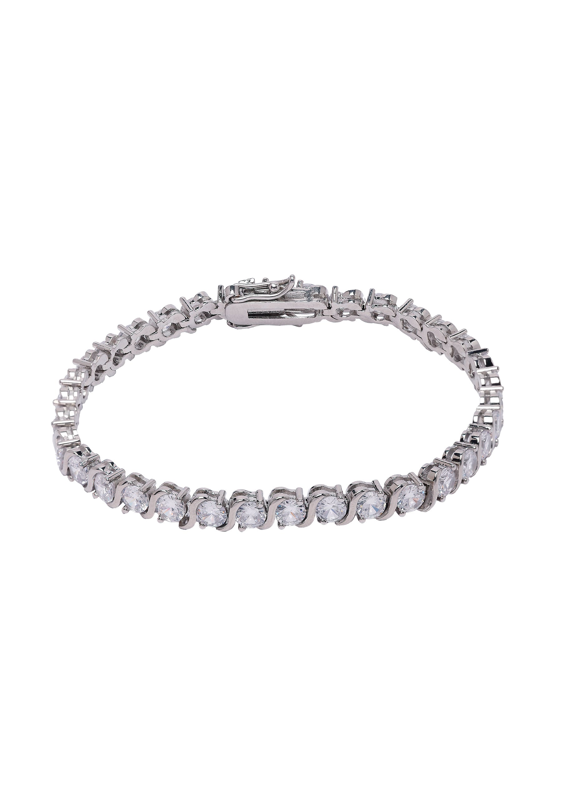 Metallic Diva Dainty Tennis Bracelet
