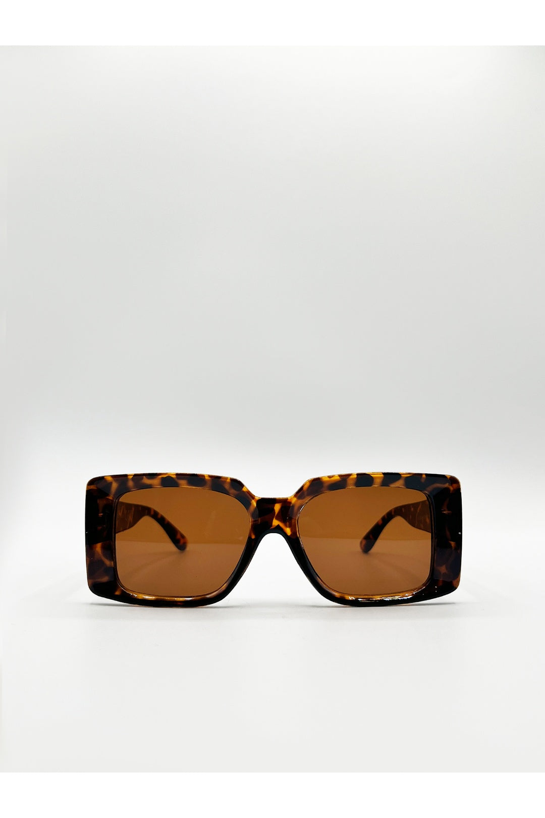 Brown Oversized Square Frame in Tortoiseshell, Image 1 of 6