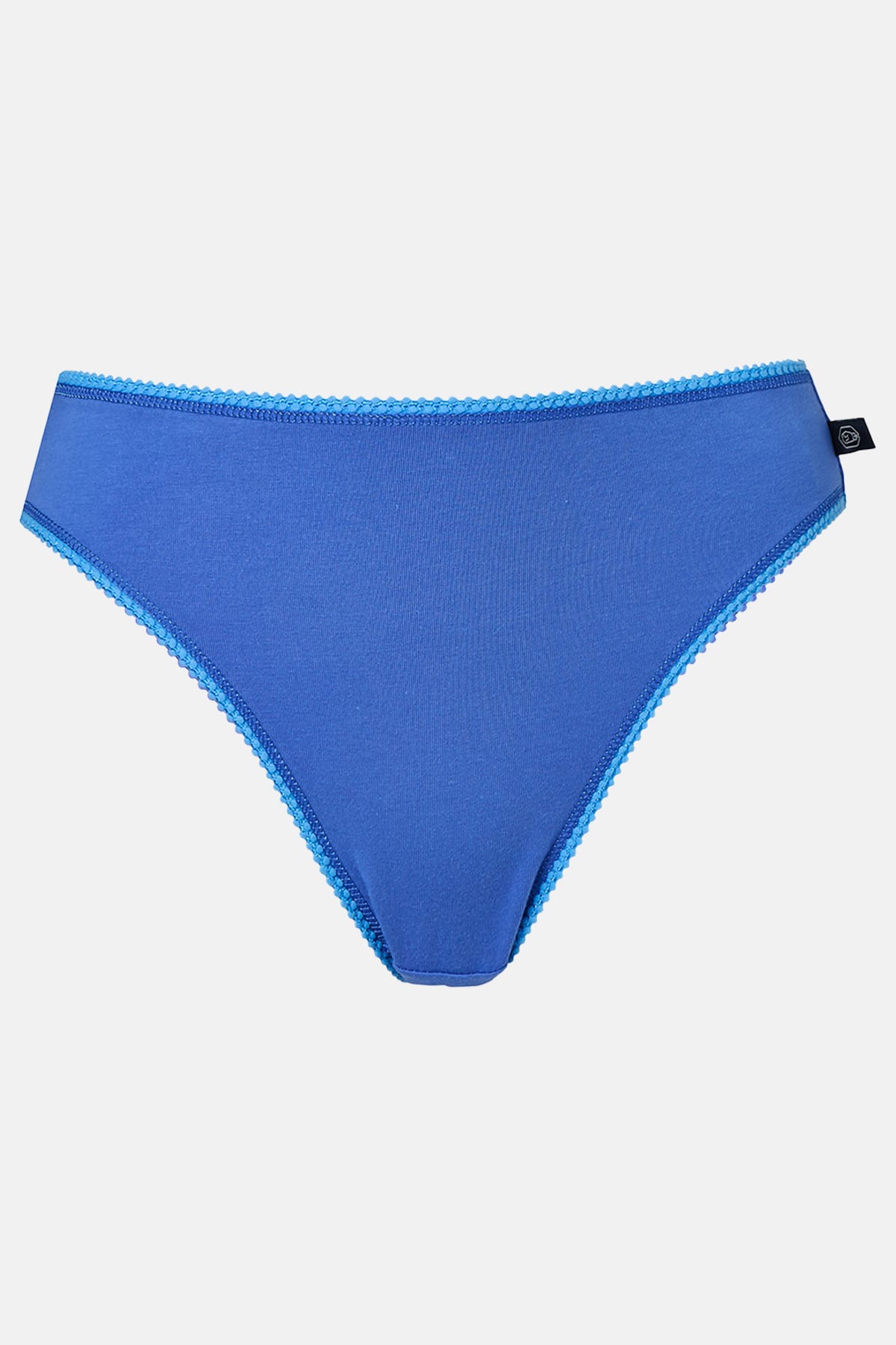 Teal British Boxers Teal Pack of Three "Amusements" Cotton High Leg Knickers, Image 2 of 6