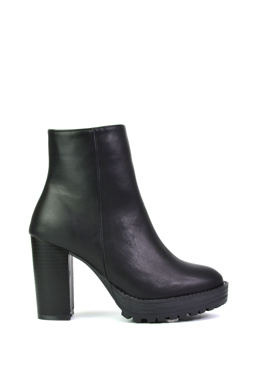 Black 'Cole' Ankle Boots With Platform Heel, Image 1 of 5