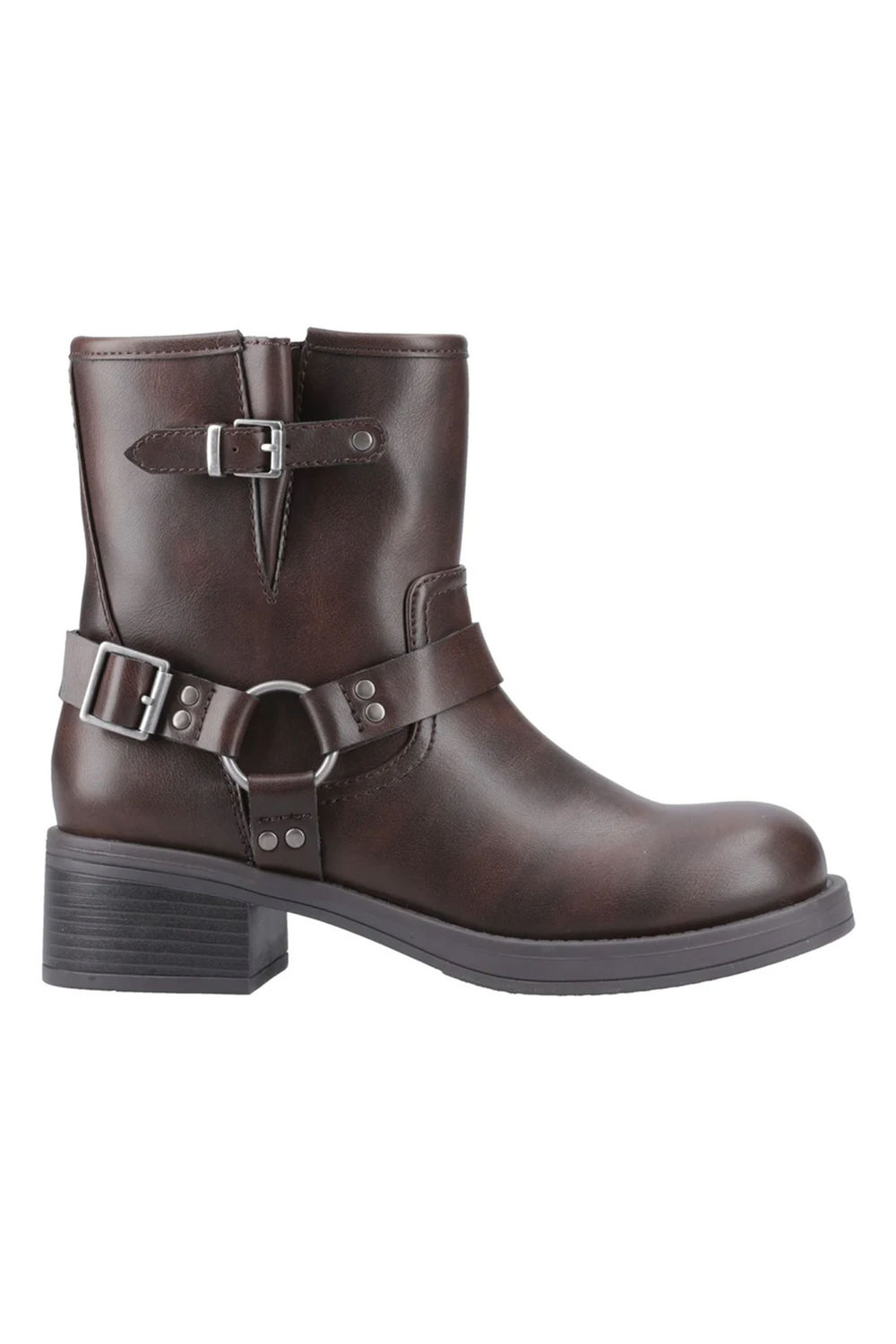 Brown Nino Biker Boots, Image 3 of 5